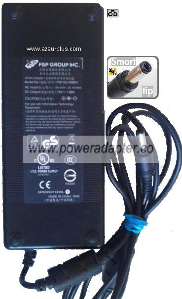 FSP FSP150-ABBN1 AC ADAPTER 19VDC 7.89A -( ) 2.5x5.5mm Used 100-